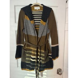 Angel of the North Anthropologie longline lambswool sweater/cardigan, Small